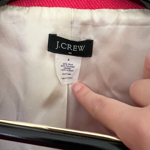 J.Crew Pink Pea Coat - Picture 5 of 10